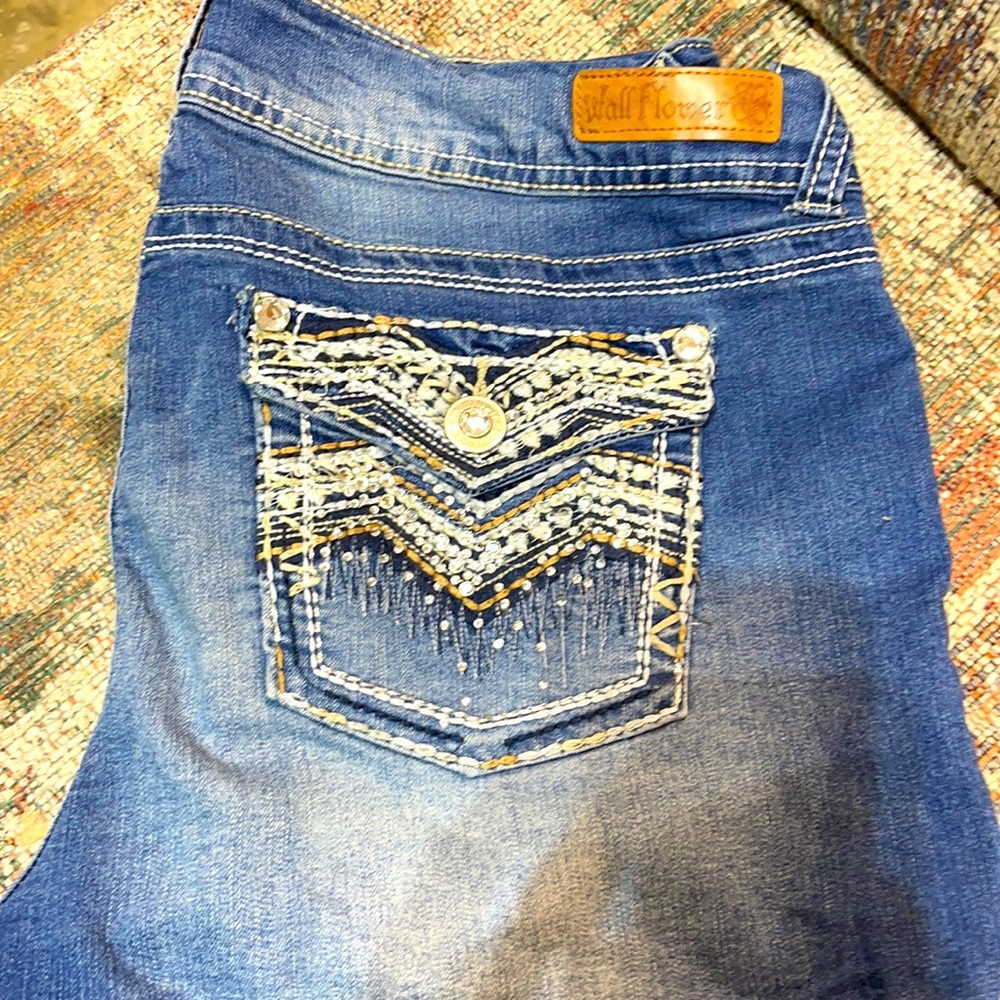 Wallflower jean shorts